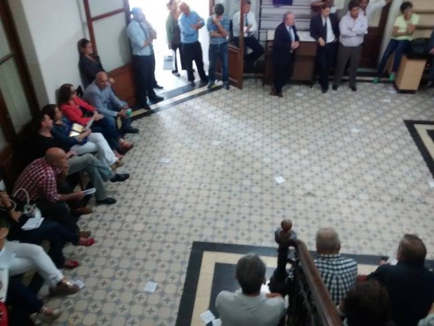 Asamblea en Palacio de Tribunales