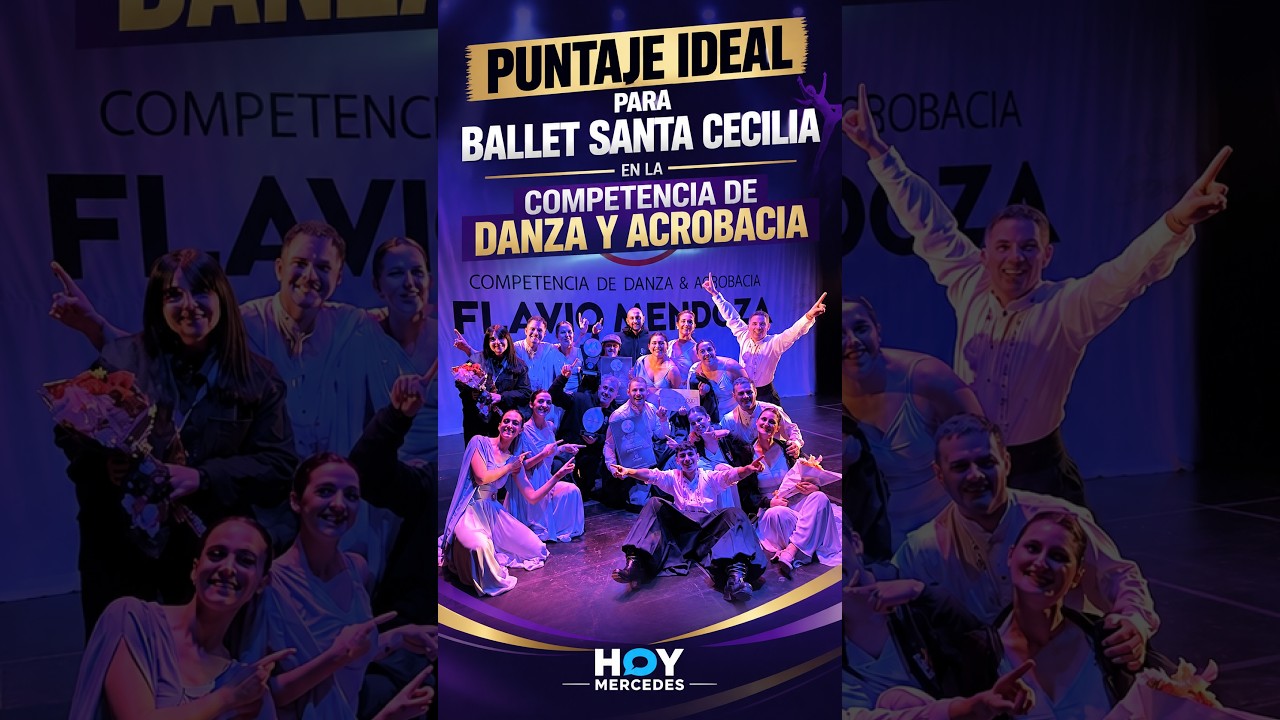 Puntaje ideal para Ballet Santa Cecilia en la Competencia de Danza y Acrobacia