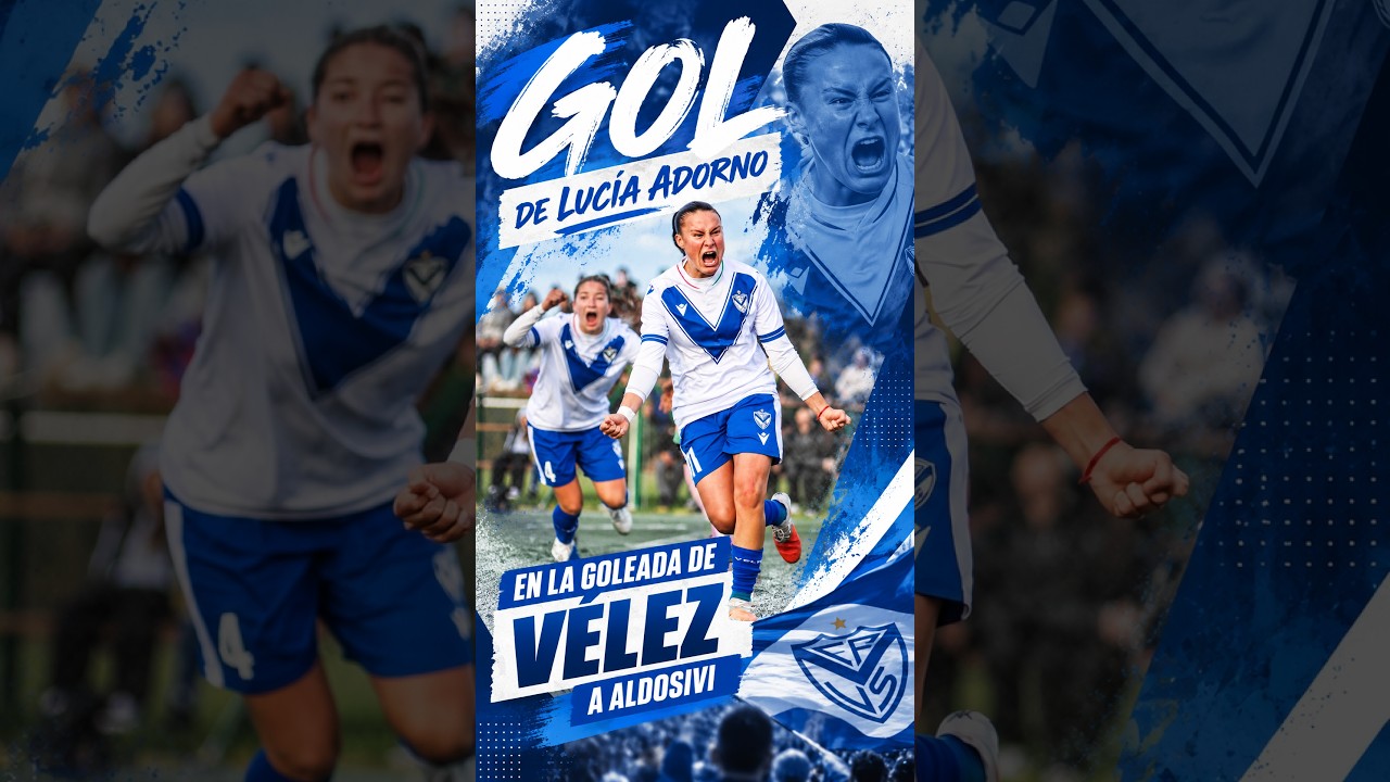Gol de Lucía Adorno en Aldosivi 0 - Vélez 4