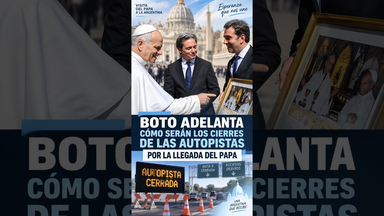 Boto, intendente de Luján, confirmó que habrá grandes cierres de tránsito con la llegada del Papa