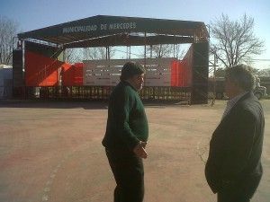 Melo-Selva Foto: Carlos Selva dialogando y ultimando detalles junto al Director de Turismo Marcelo Melo