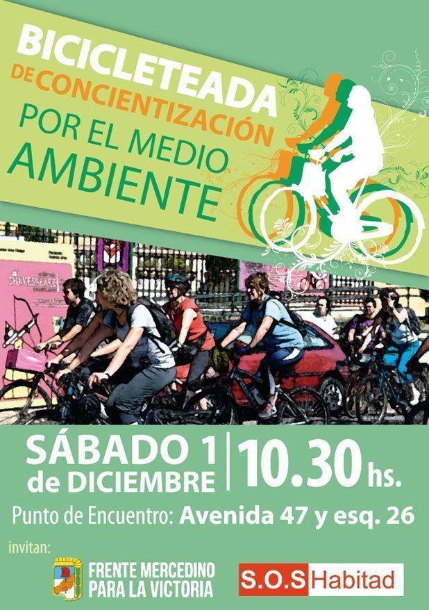 BicicleteadaFrenteMercedino-SOSHabitat Frente Mercedino para la Victoria - S.O.S Habitat