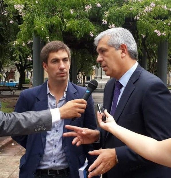 Julian Dominguez en Mercedes con Juani Ustarroz Ustarroz-Dominguez