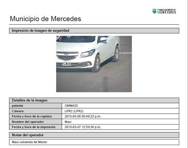 Detector de patentes, mercedes, modernizacion del estado camaras.deteccion.patentes