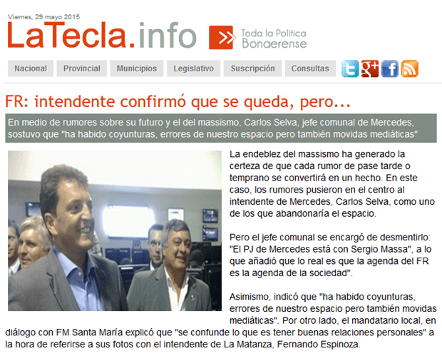 Frente Renovador Mercedes, Selva no se pasa... Selva-LaTecla-29.05.2015