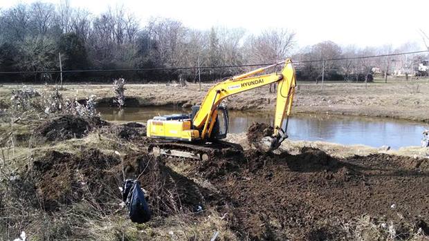 Obras Río Luján máquinas-riolujan