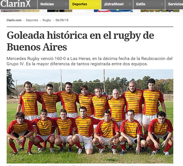 Rugby Mercedes, goleada histórica mercedes rugby club mercedesrugby-clarin