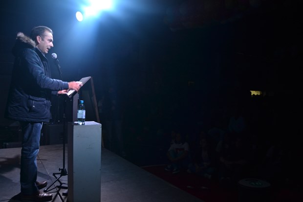 Lucas Fal durante la última campaña electoral, donde fue un protagonista destacado