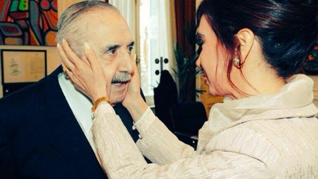 Cristina Fernández de Kirchner junto al Raúl Alfonsin