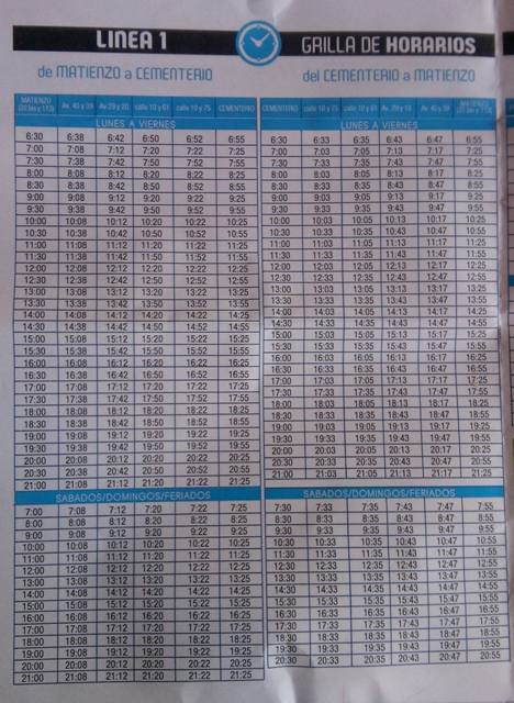 04 colectivo linea 1 horarios