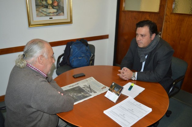 Ing. Osvaldo Arizio y el Secretario de Gobierno, Juan Pablo López