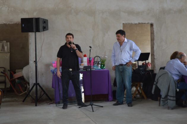 Matías Dematei, Presidente del Concejo Deliberante y Jorge Tardío, Presidente de Circulo de Sub Oficiales del Servicio Penitenciario