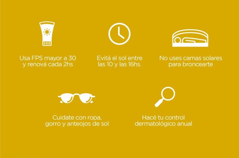 Campaña de prevención del Cáncer de Piel los días 23 y 25 de noviembre