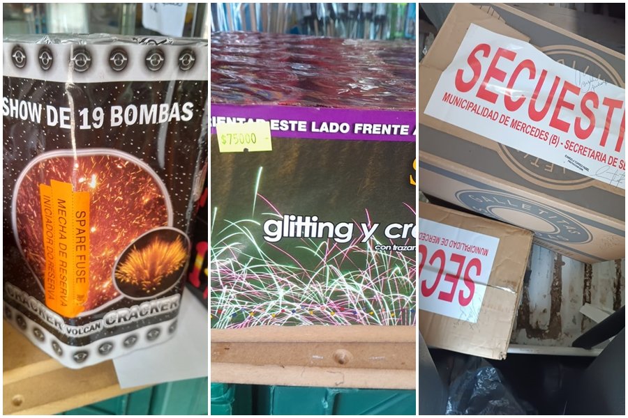 Municipio de Mercedes secuestra pirotecnia sonora