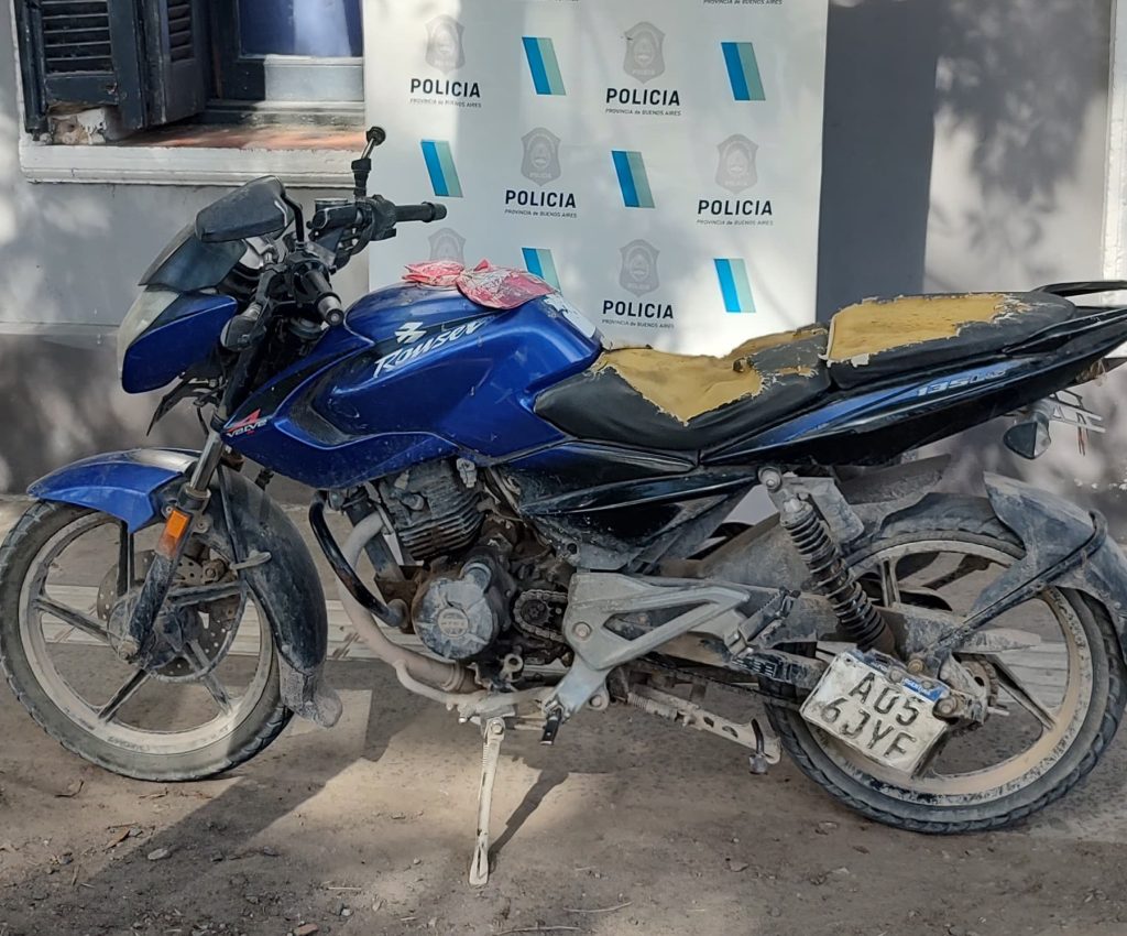 Agote: detienen a hombre con moto robada