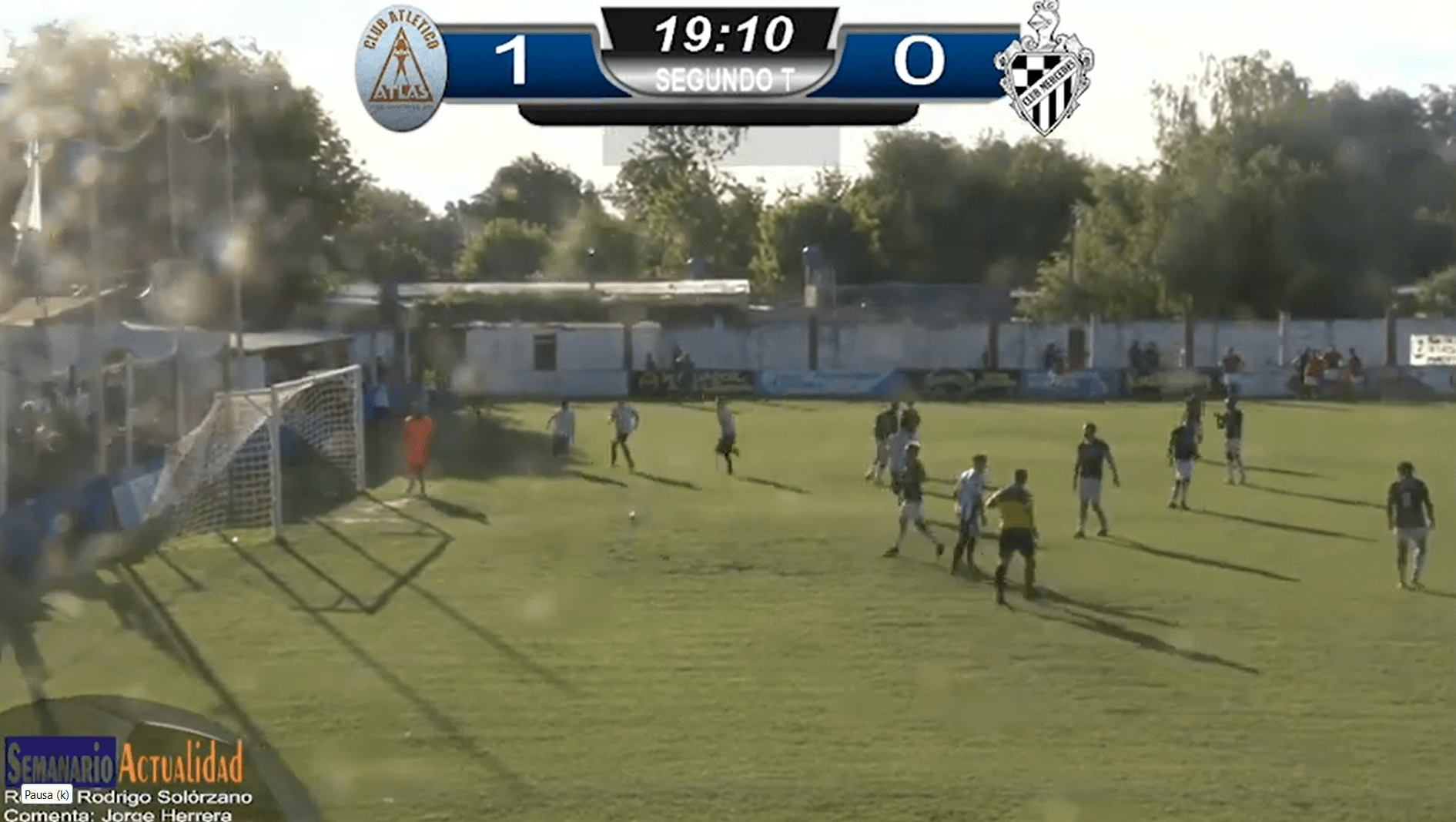 Club Mercedes empató con Atlas 1 a 1