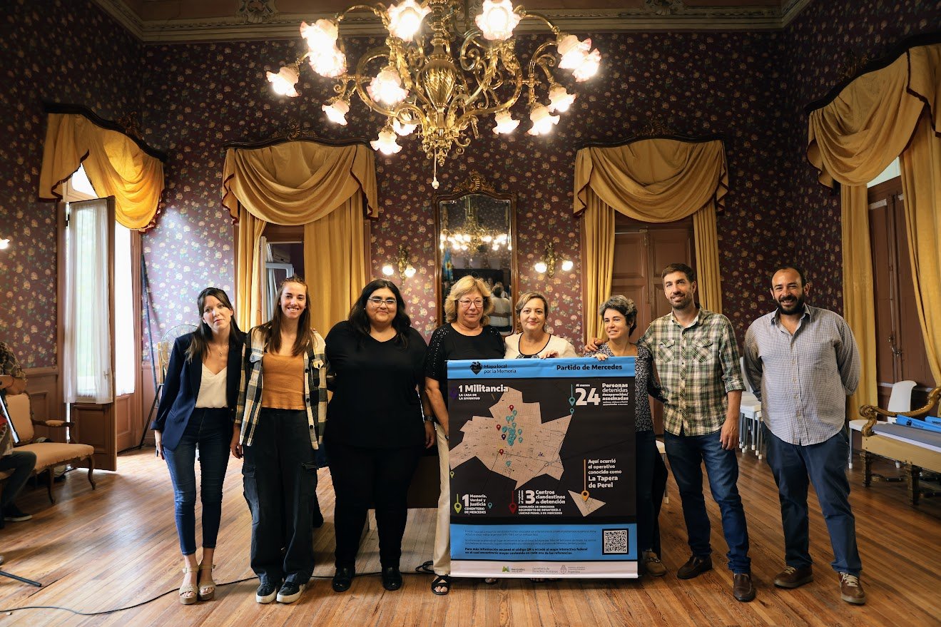 Entregan mapas de la “Memoria, la Verdad y la Justicia” en Mercedes