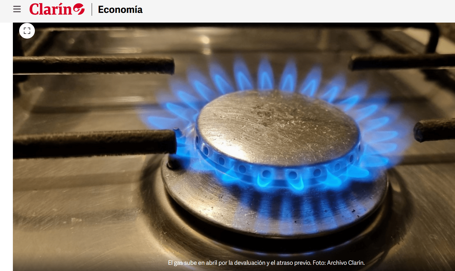 Oficial: abril tendrá 300 % de aumento en el gas