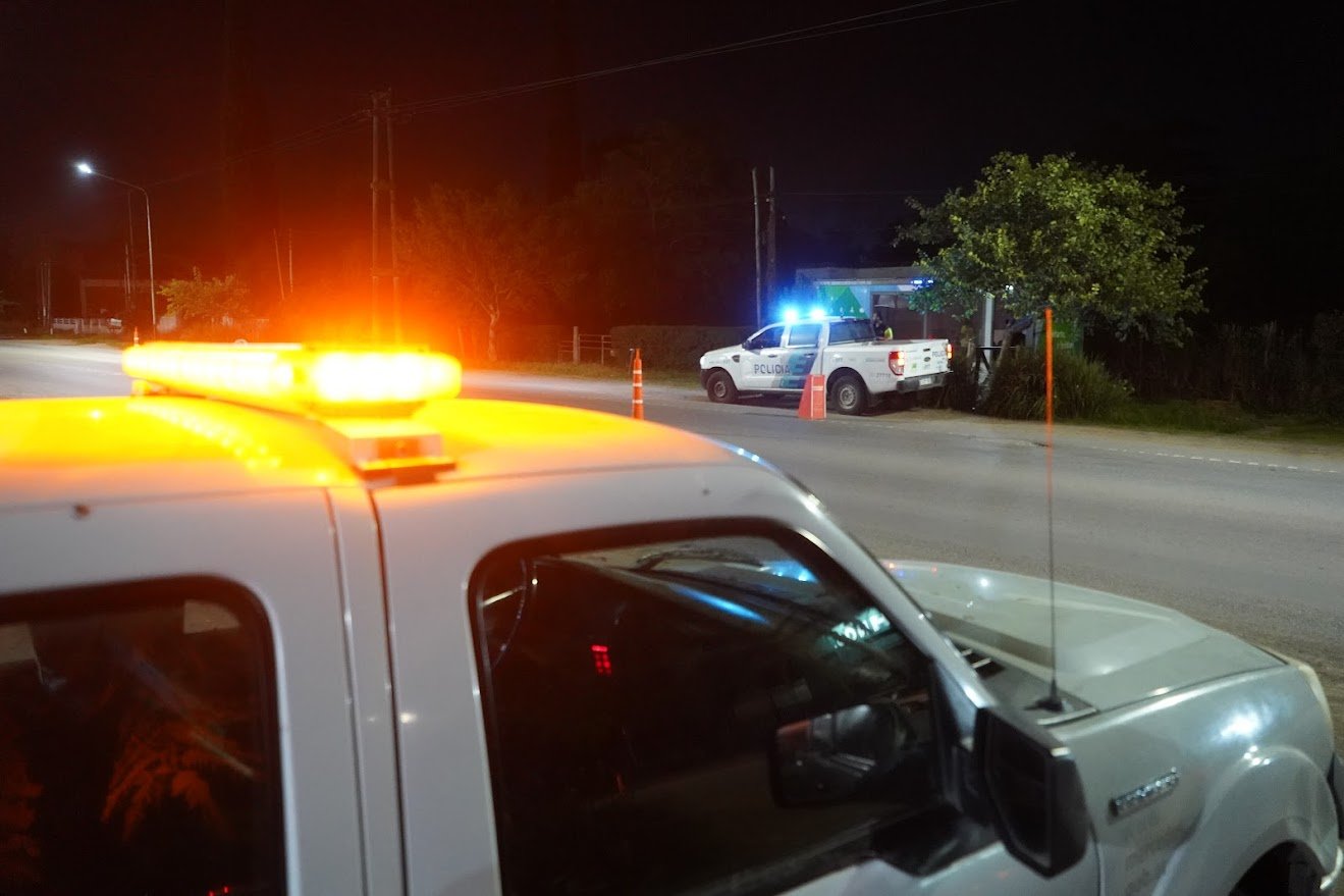 Otro finde con control de seguridad completo en todos los accesos a Mercedes