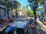 Operativo de seguridad de la policía federal en Mercedes