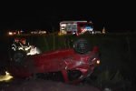 Siniestro vial: vuelco en Ruta Nacional N°5
