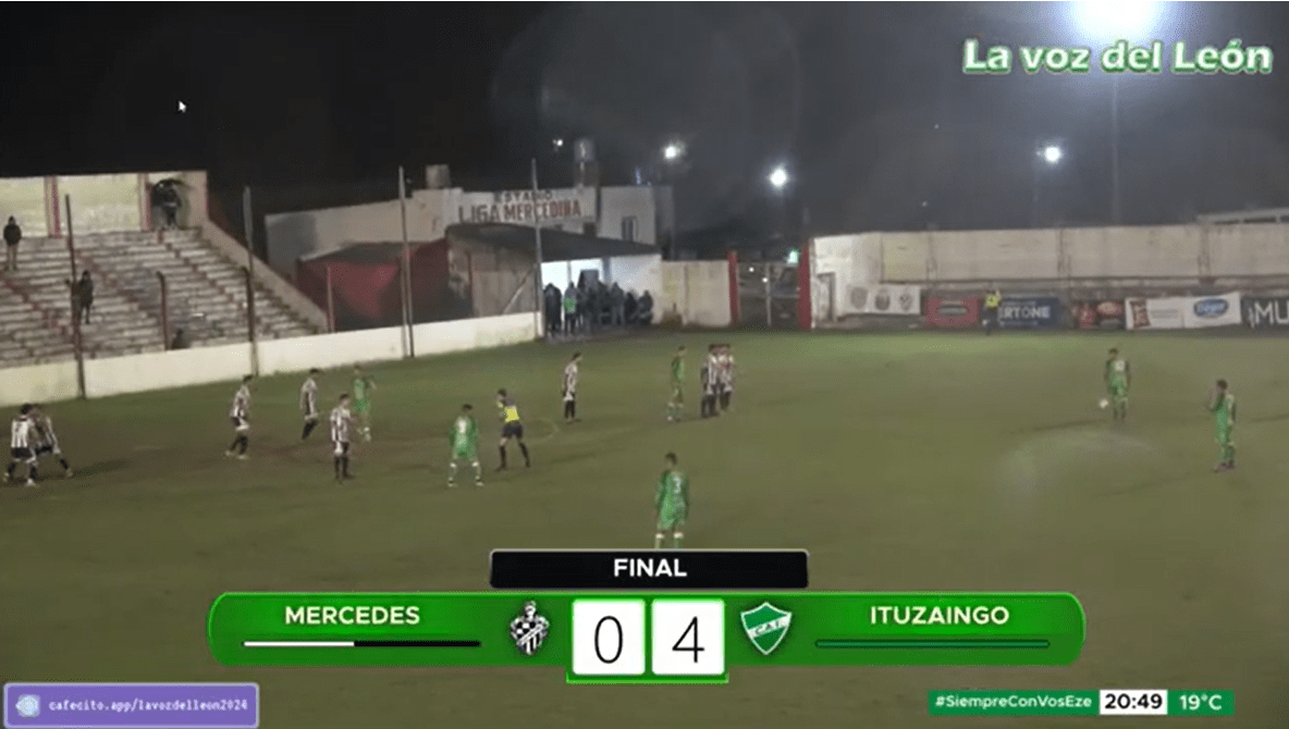 Club Mercedes recibió otra fuerte derrota por goleada