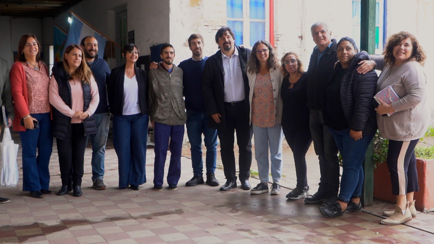 Ustarroz con funcionarios provinciales visitaron “El Pampero”