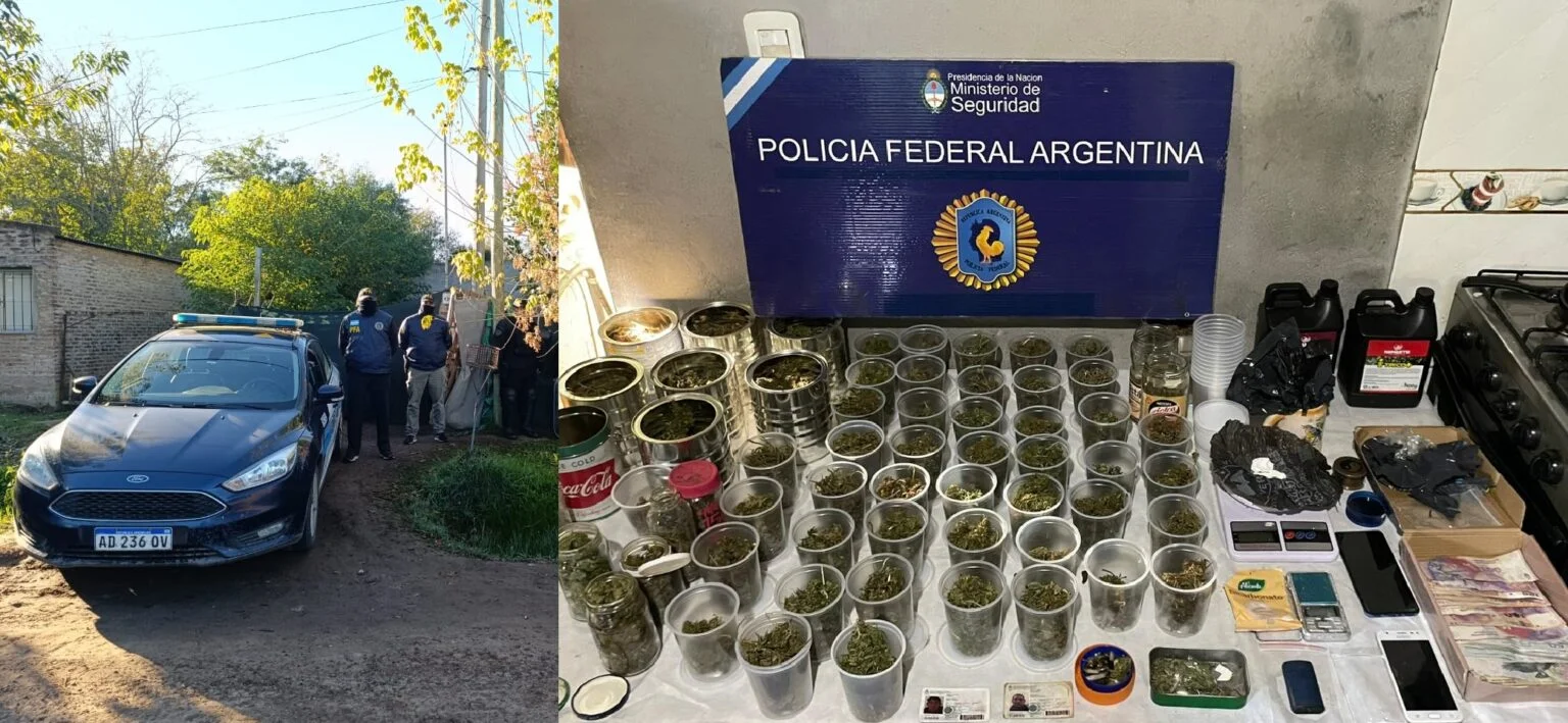 Policía Federal Mercedes realiza gran operativo anti drogas en Giles