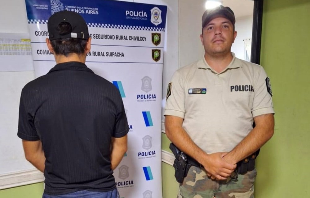 El personal CPR Suipacha y EPC Suipacha procedió a la detención de una persona de Pilar que estaba siendo buscado por la justicia.