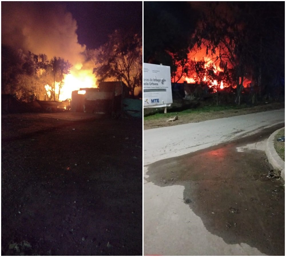 Incendio de grandes proporciones afectó 3 viviendas