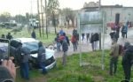 Choque entre tren y automovil en Gowland