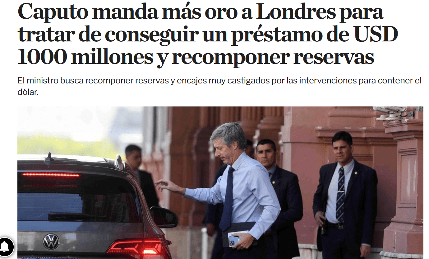 Se llevan el oro del país