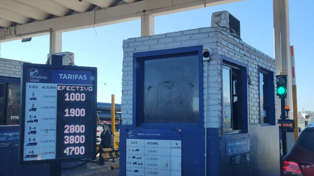 Rige el nuevo aumento de Peaje en Olivera