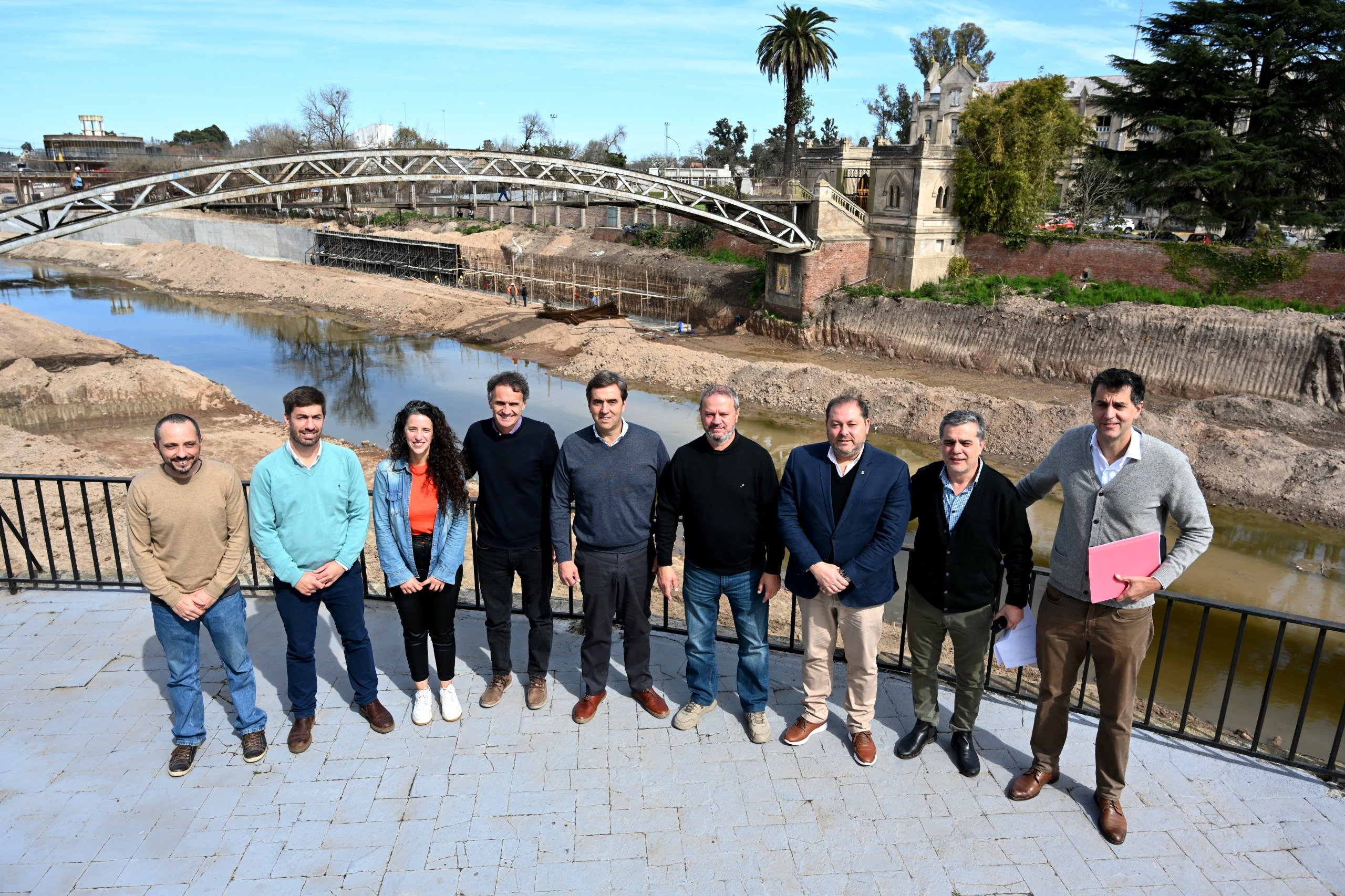 Obras en la cuenca del Río Luján