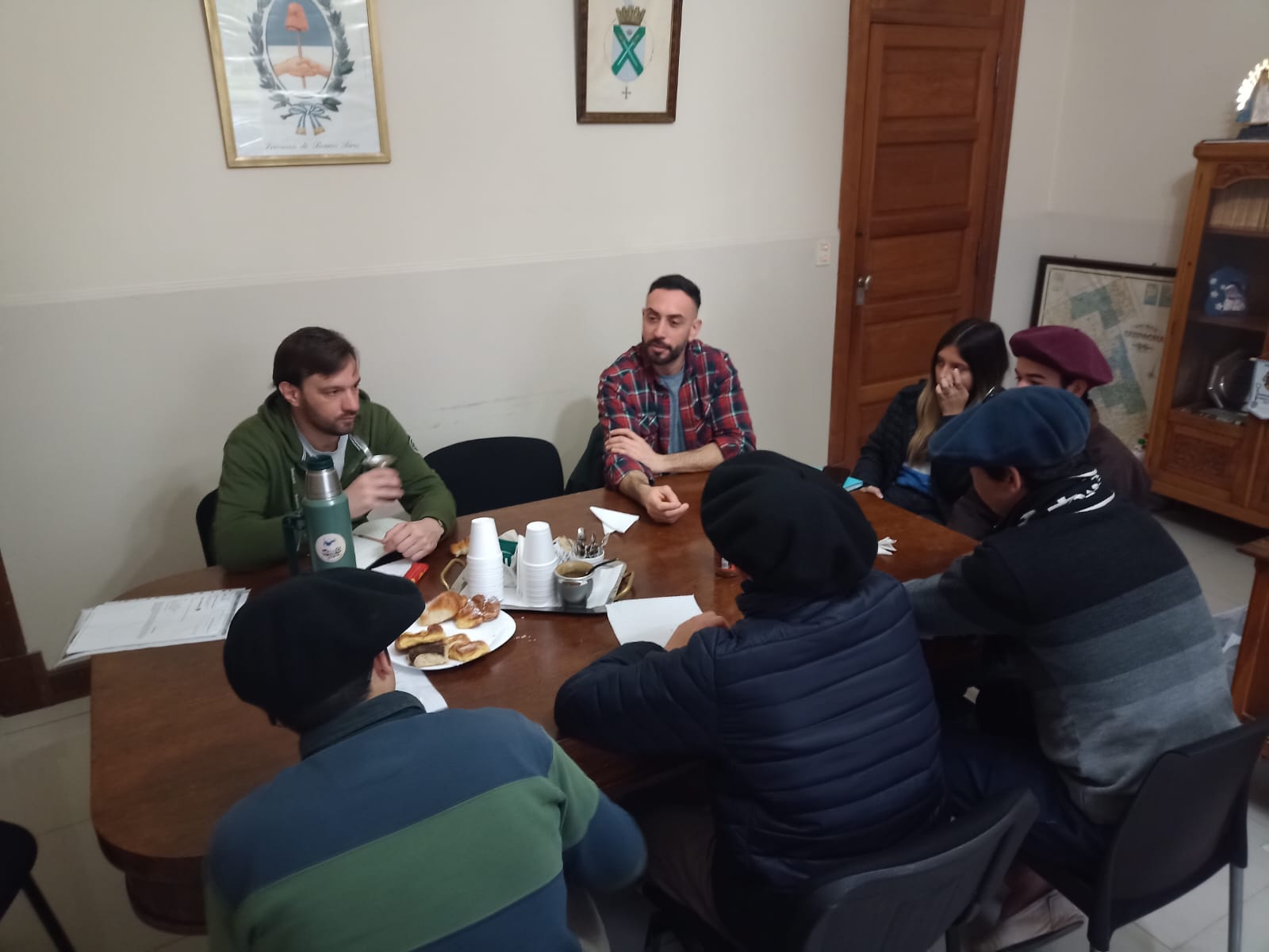 Mancini recibió en su despacho a alumnos y alumnas del CEPT 4