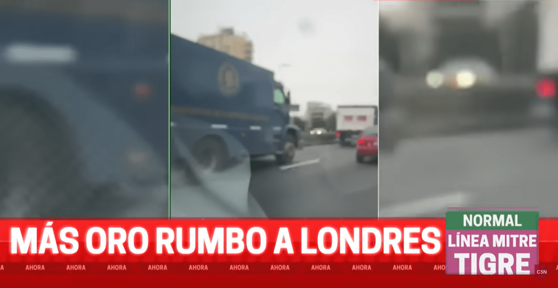 Fugan el oro a Londres