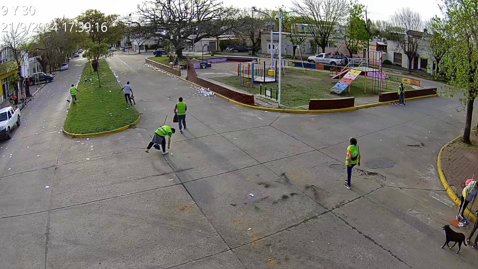 Rápido operativo de limpieza de la ciudad