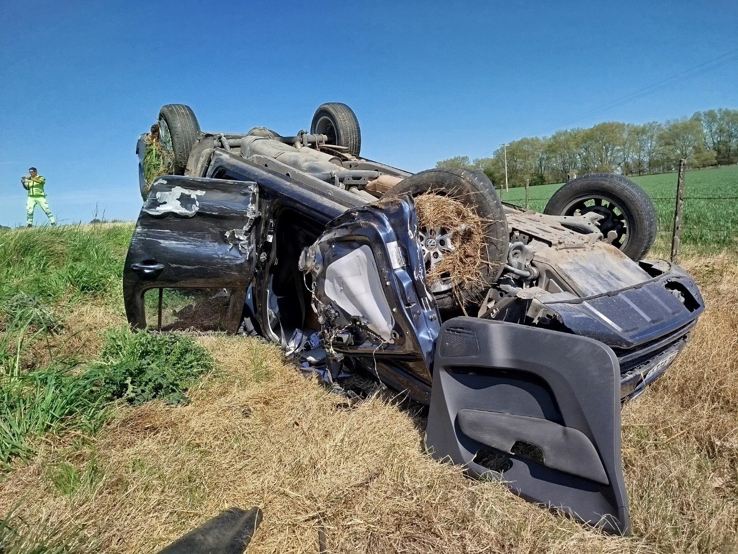 Choque frontal en Ruta Nacional N°5