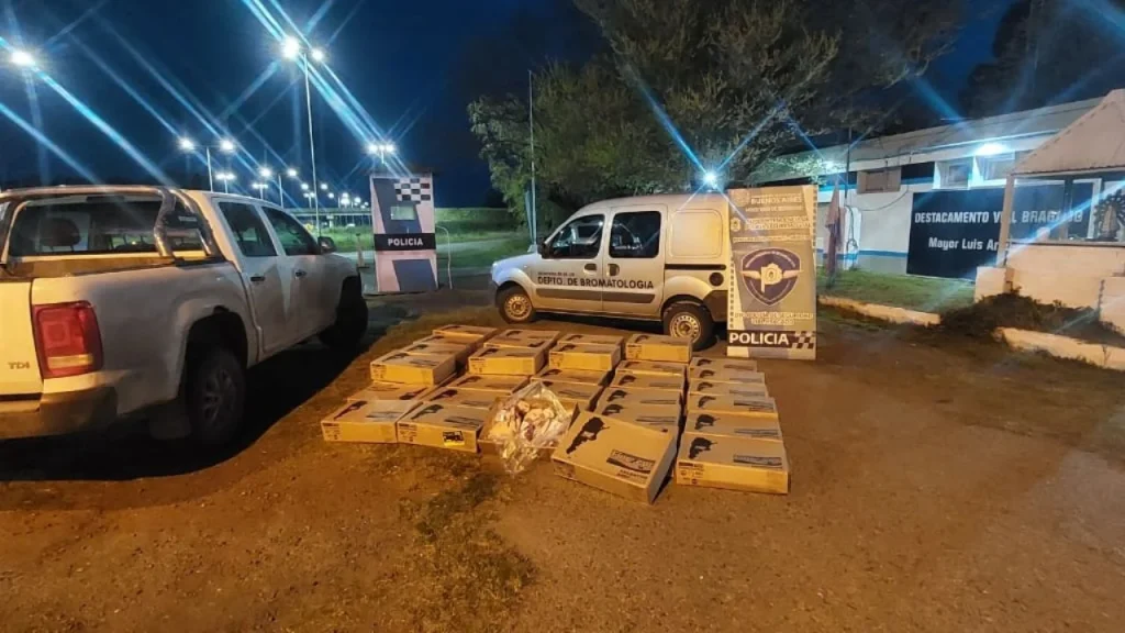 Justicia Mercedina interviene por camioneta transportaba 800kg ilegalmente