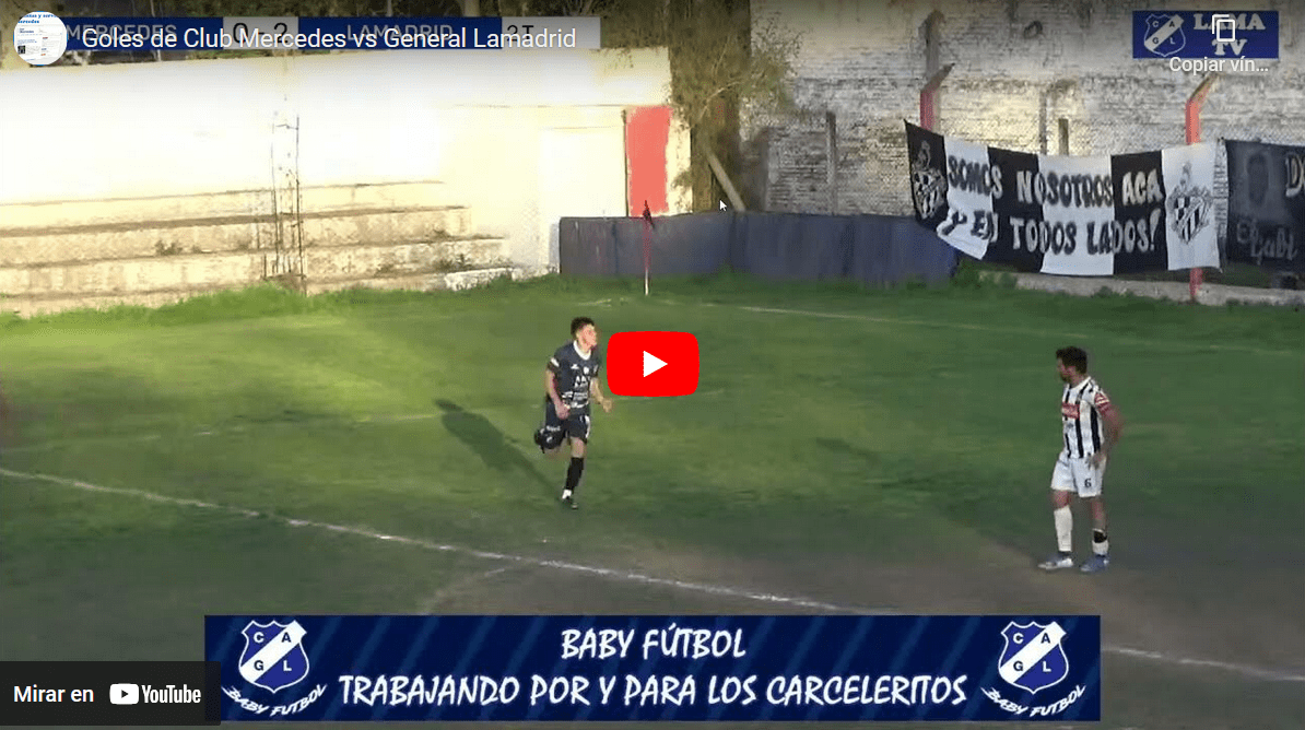 Mirá los goles de la caída de Club Mercedes vs Gral Lamadrid