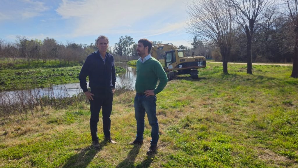 Ustarroz y Katopodis recorrieron la nueva etapa de las obras del Paseo Ribereño
