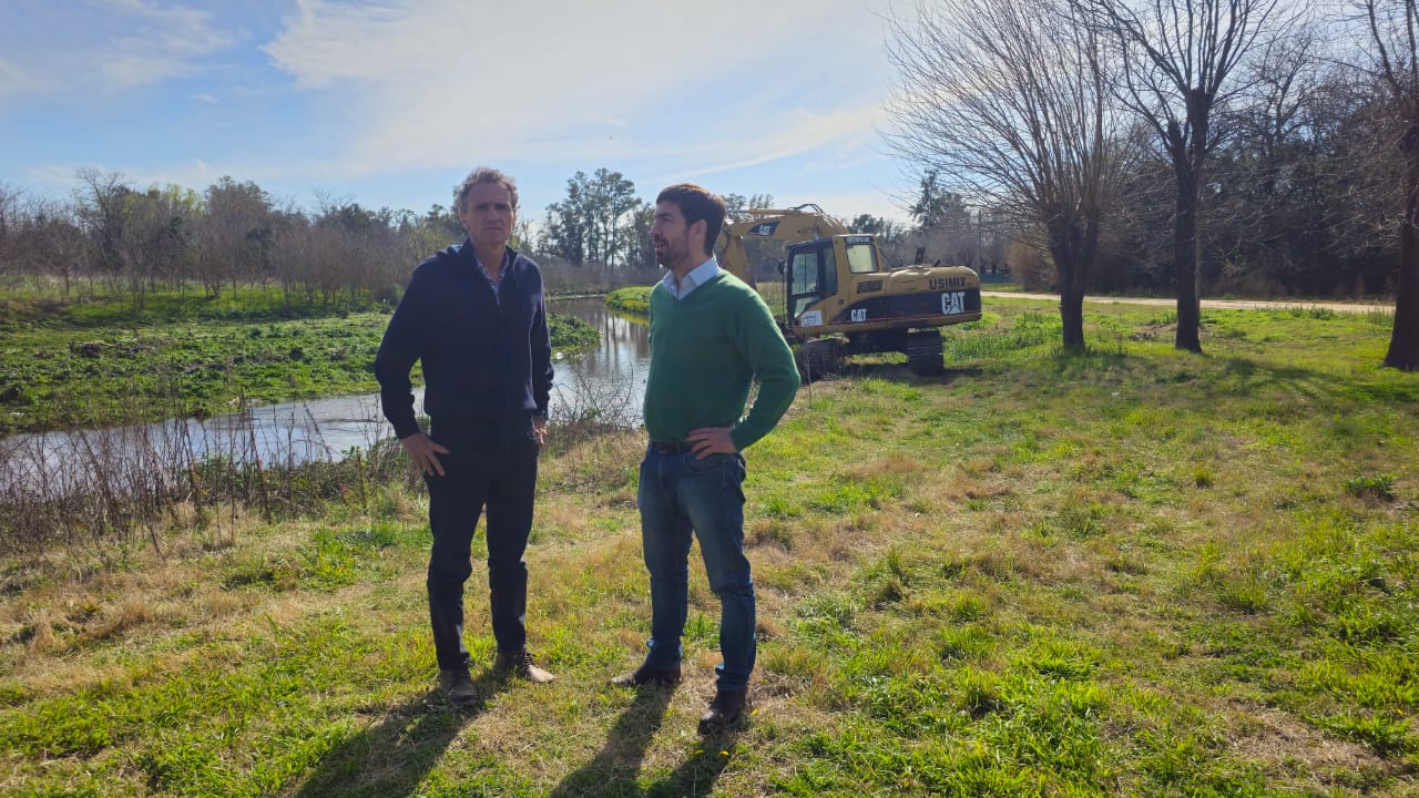 Ustarroz y Katopodis recorrieron la nueva etapa de las obras del Paseo Ribereño