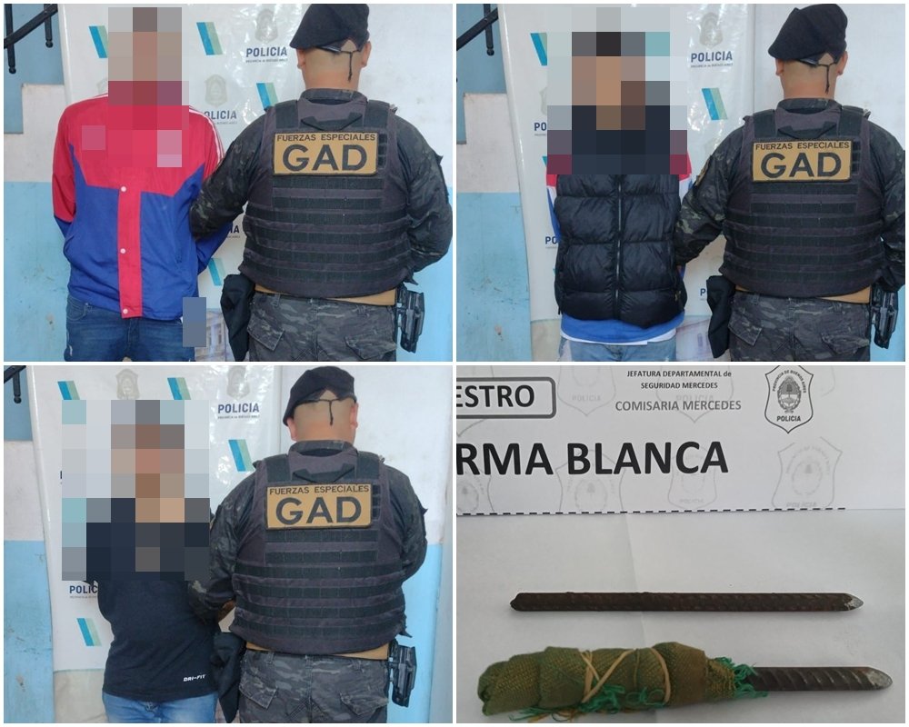 Tres detenidos por lesiones y amenazas