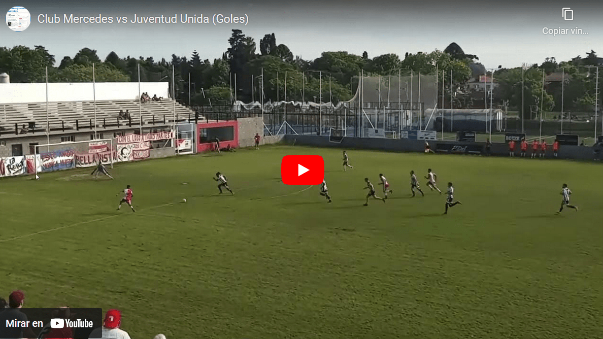Club Mercedes cayó ante Juventud Unida (Video Goles)
