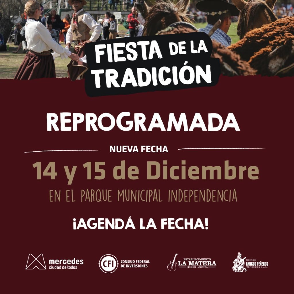 Se posterga la Fiesta de la Tradición para diciembre
