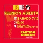Partido obrero invita a asamblea abierta