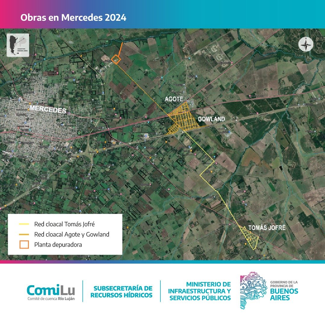 Llamado a Consulta Pública para obras cloacales en Mercedes