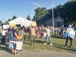 Reclamo de jubilados en Fiesta del Durazno - Falta de Medicamientos PAMI