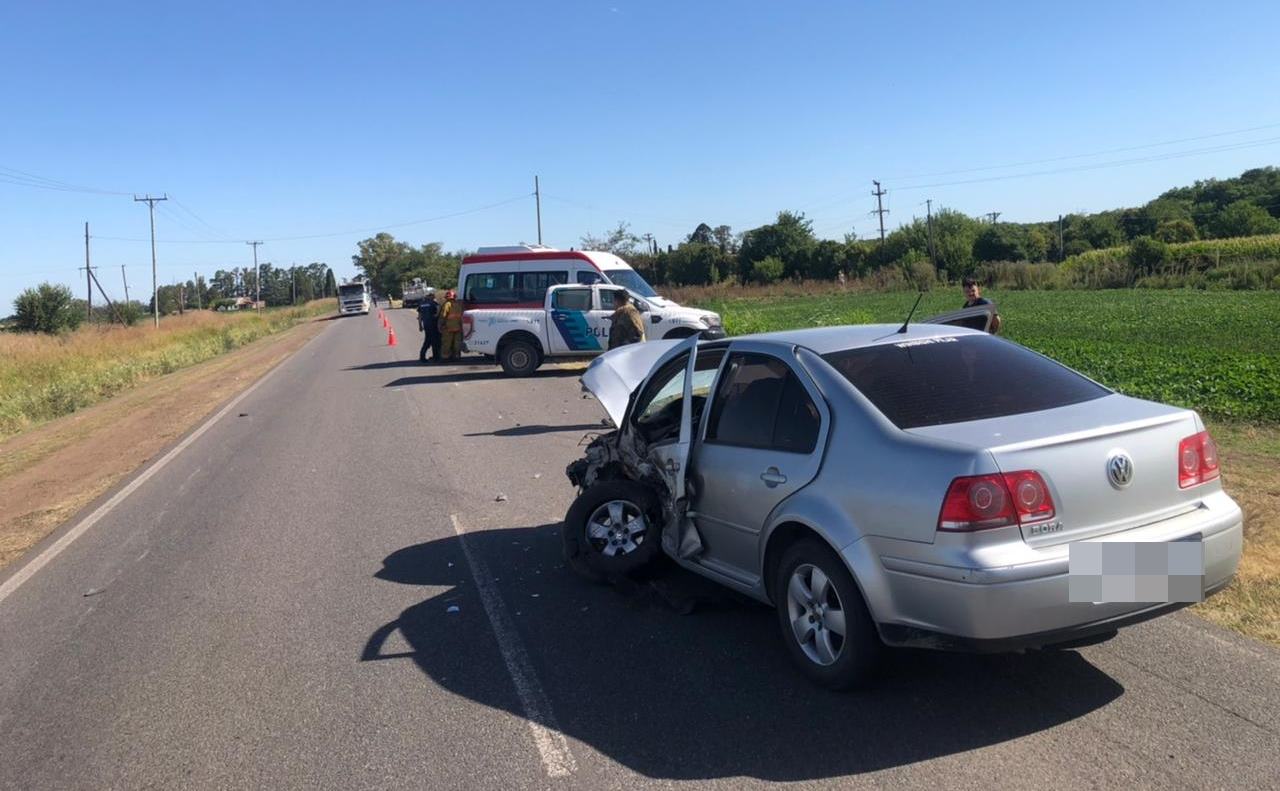 Dos siniestros viales casi al mismo momento con lesiones leves