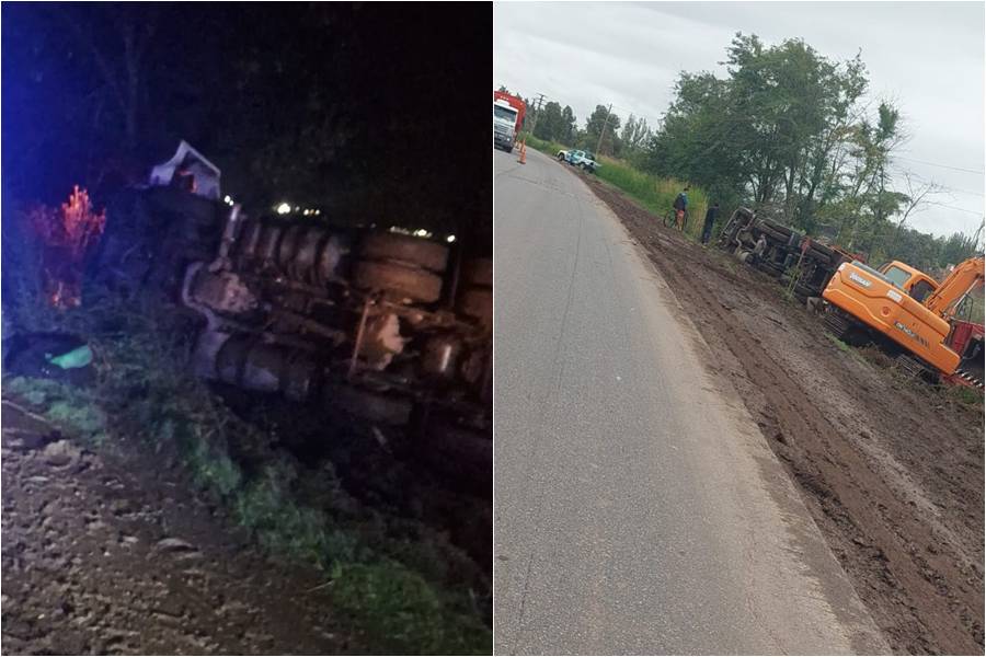 Vuelca Camion en Ruta 41